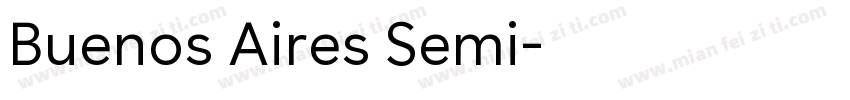 Buenos Aires Semi字体转换